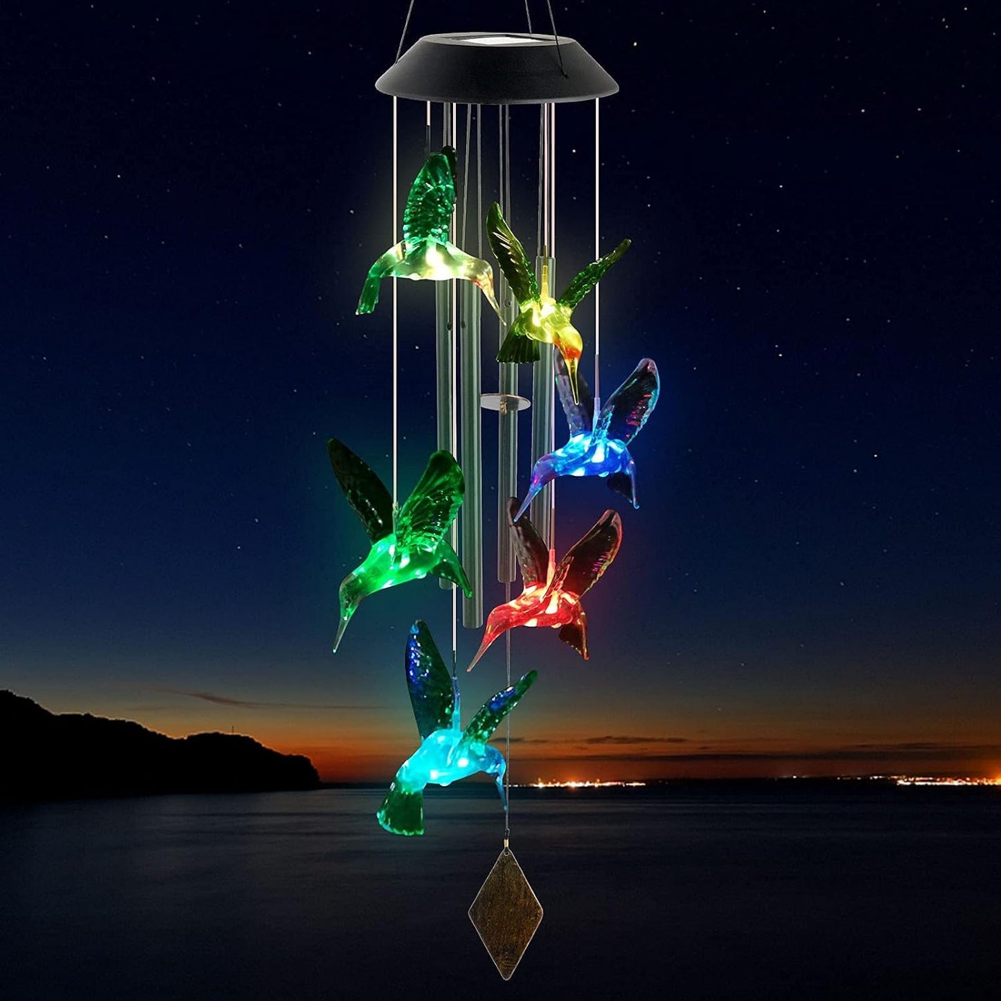 Enchanting Hummingbird Wind Chime for a Melodic Garden Ambiance