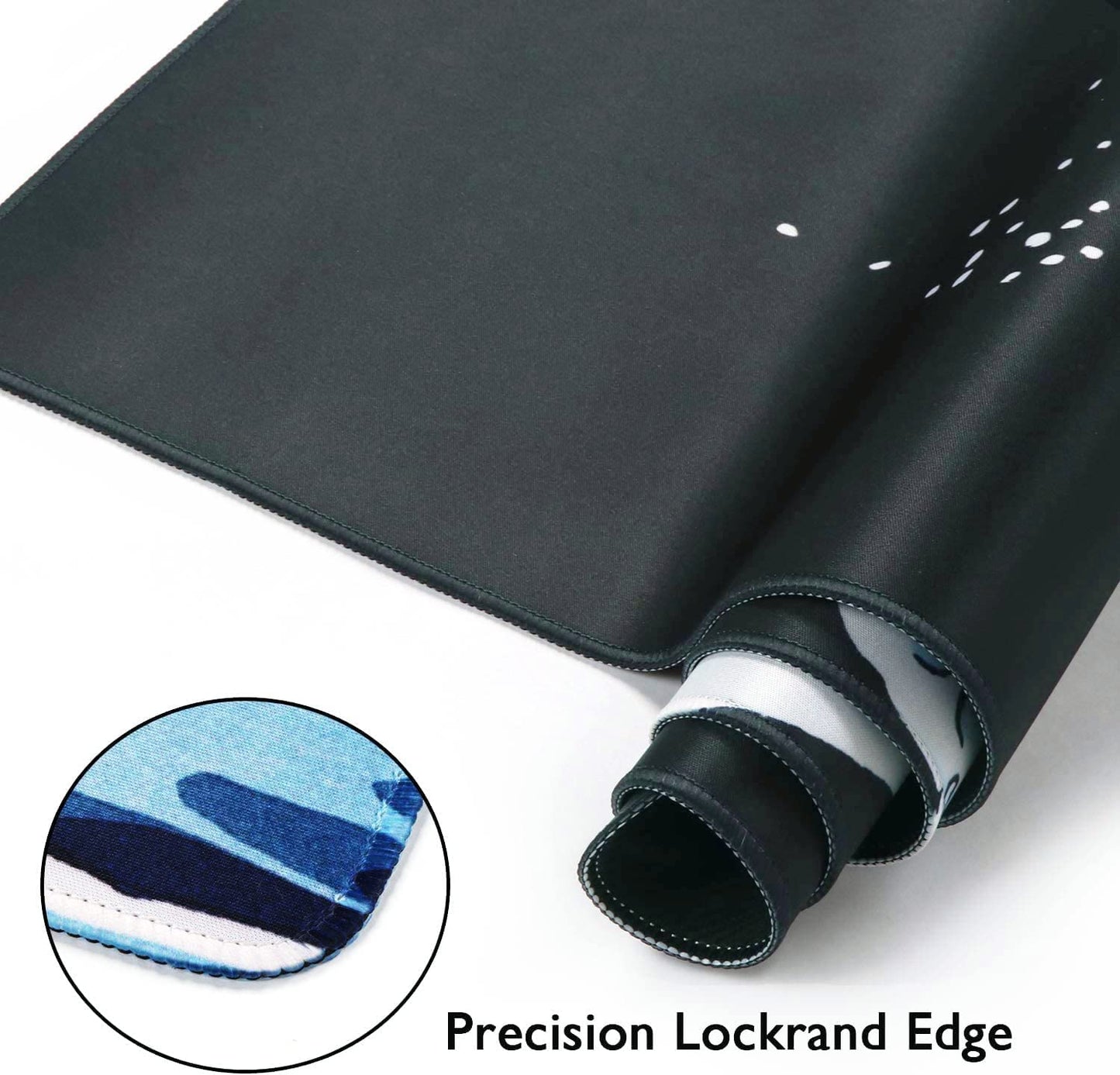 Desk Mat, Big Mouse Pad, XXL Extended Gaming Mouse Pad, Large Mouse Pad for Desk Rubber Base Mousepad with Stitched Edges, Keyboard Mouse Mat for Work, Game, Office, Home - Japanese Sea Wave