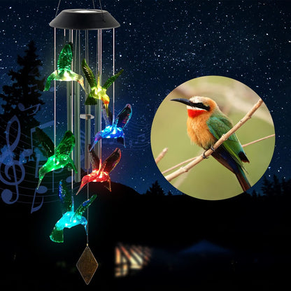 Enchanting Hummingbird Wind Chime for a Melodic Garden Ambiance