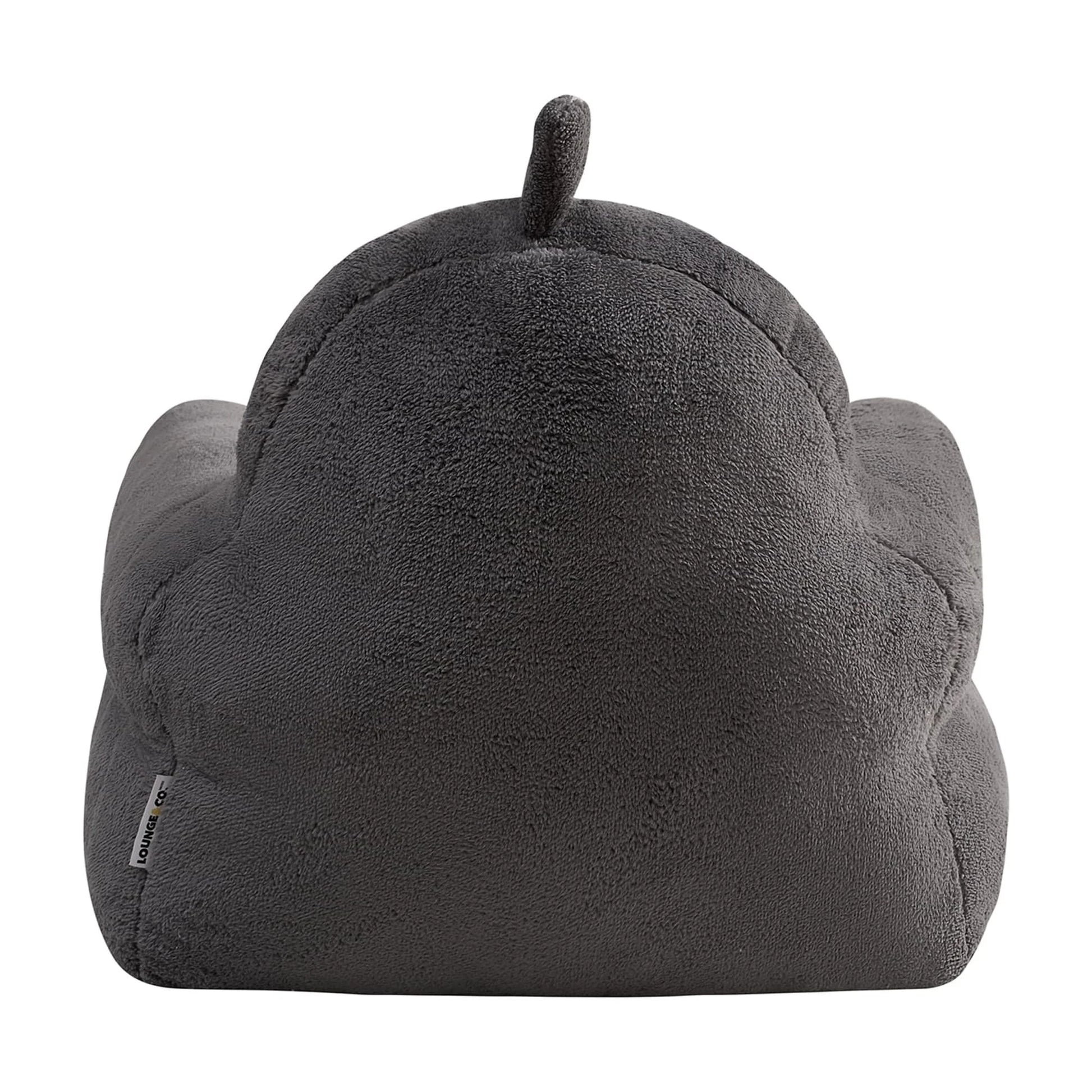 Kids Shark Large Foam Filled Bean Bag Chair, Gray Plush, 25" W X 20" D X 23" H