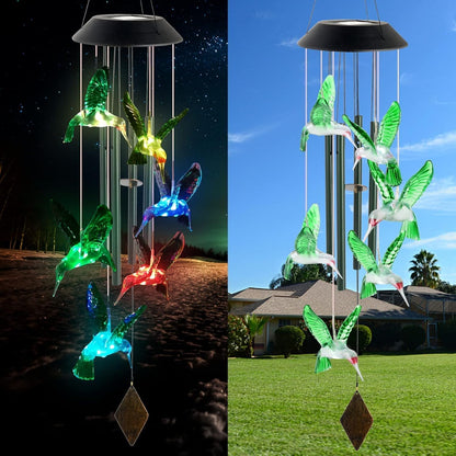 Enchanting Hummingbird Wind Chime for a Melodic Garden Ambiance