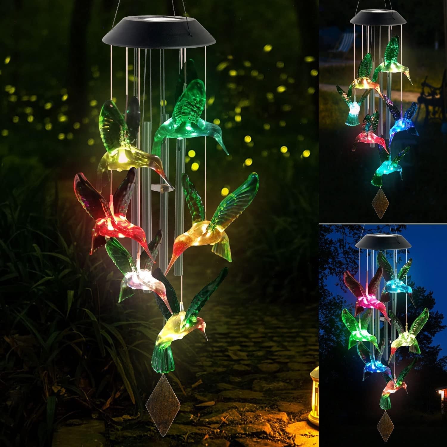 Enchanting Hummingbird Wind Chime for a Melodic Garden Ambiance