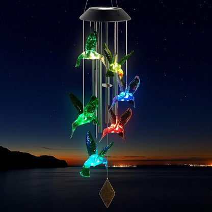 Enchanting Hummingbird Wind Chime for a Melodic Garden Ambiance